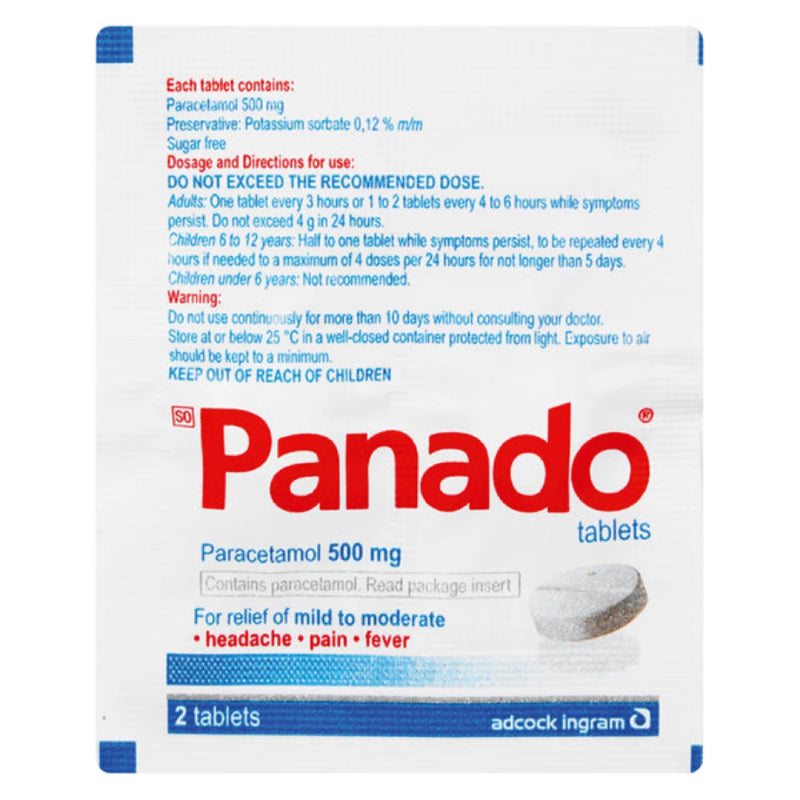 Panado Sachet 2 tablet